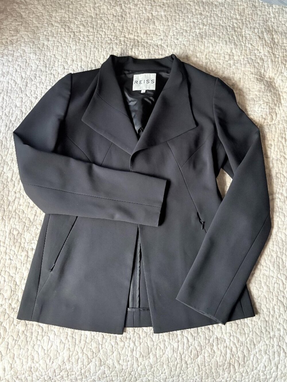 ✨ REISS London "Sunny" Minimalist Lapel Detail Tailored Jacket / Blazer ✨